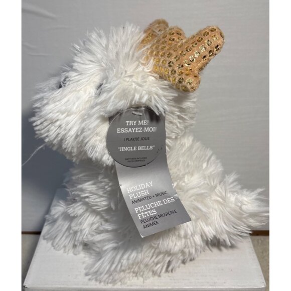 Loblaws Holiday Plush Animated Musical Christmas Dog Antlers Jingle Bells 9" Dan - Picture 3 of 8